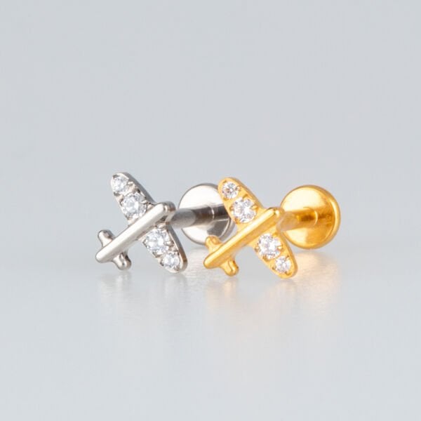Piercing Titanyum Tragus Uçak