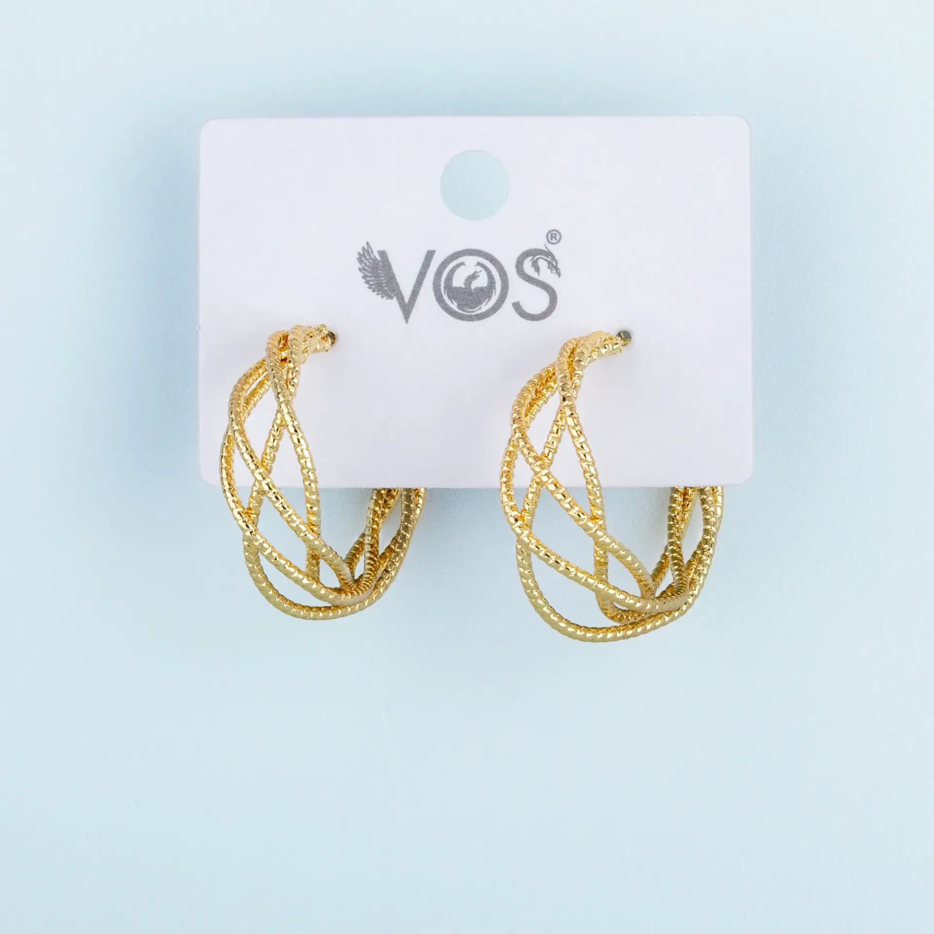 Vos Jewelry 14K Halka Küpe