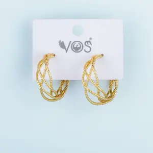 Vos Jewelry 14K Halka Küpe