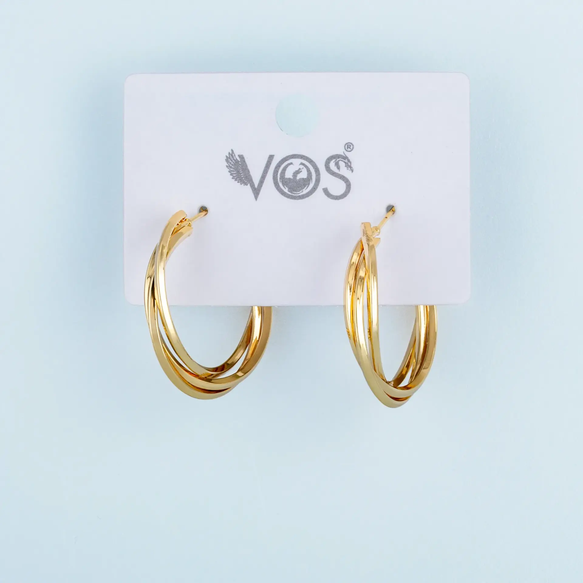 Vos Jewelry 14K Halka Küpe