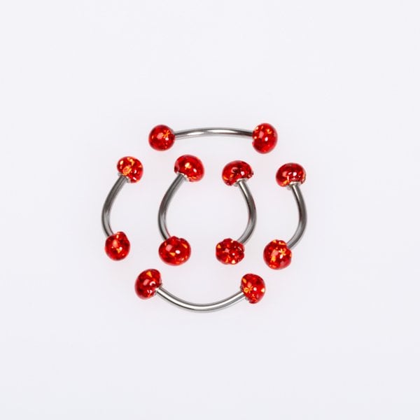 Piercing Kaş 4mm Şambala Mumlu Top