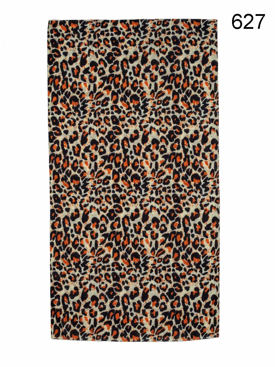 Toptan Leopar Desenli Mikrofiber Dikişsiz Boyunluk