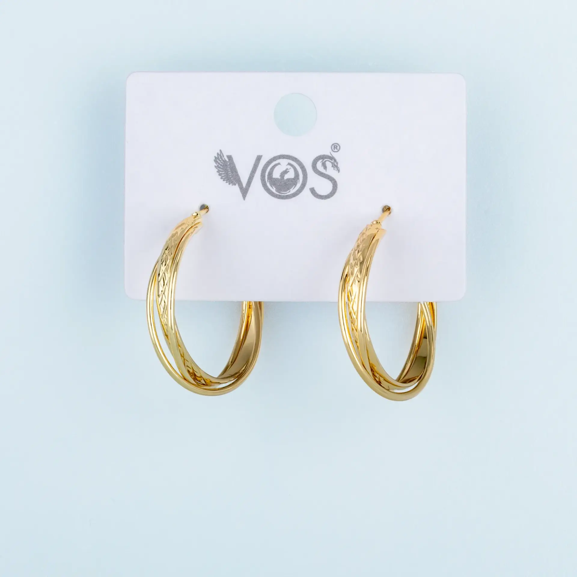 Vos Jewelry 14K Halka Küpe