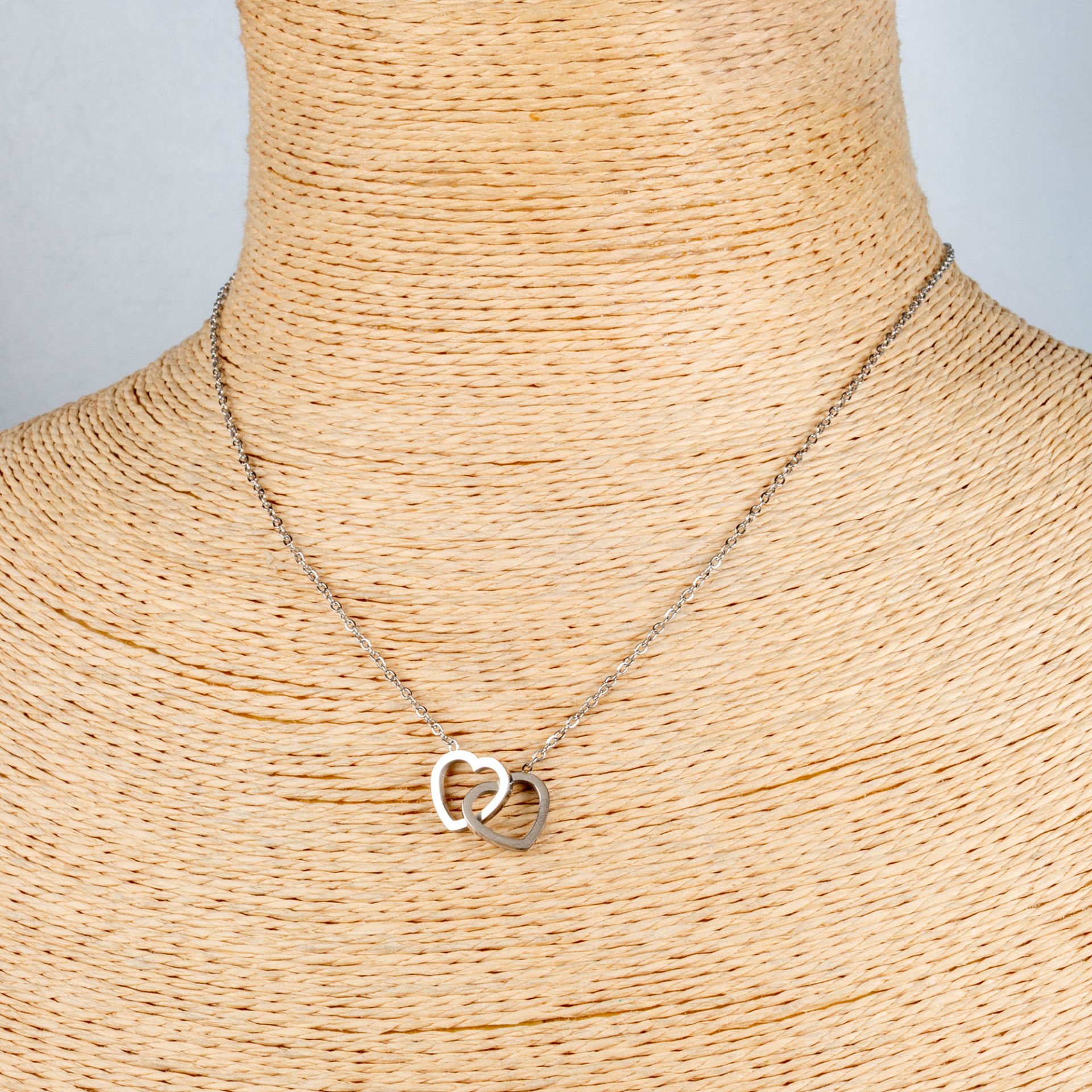 Steel Necklace Chain Heart