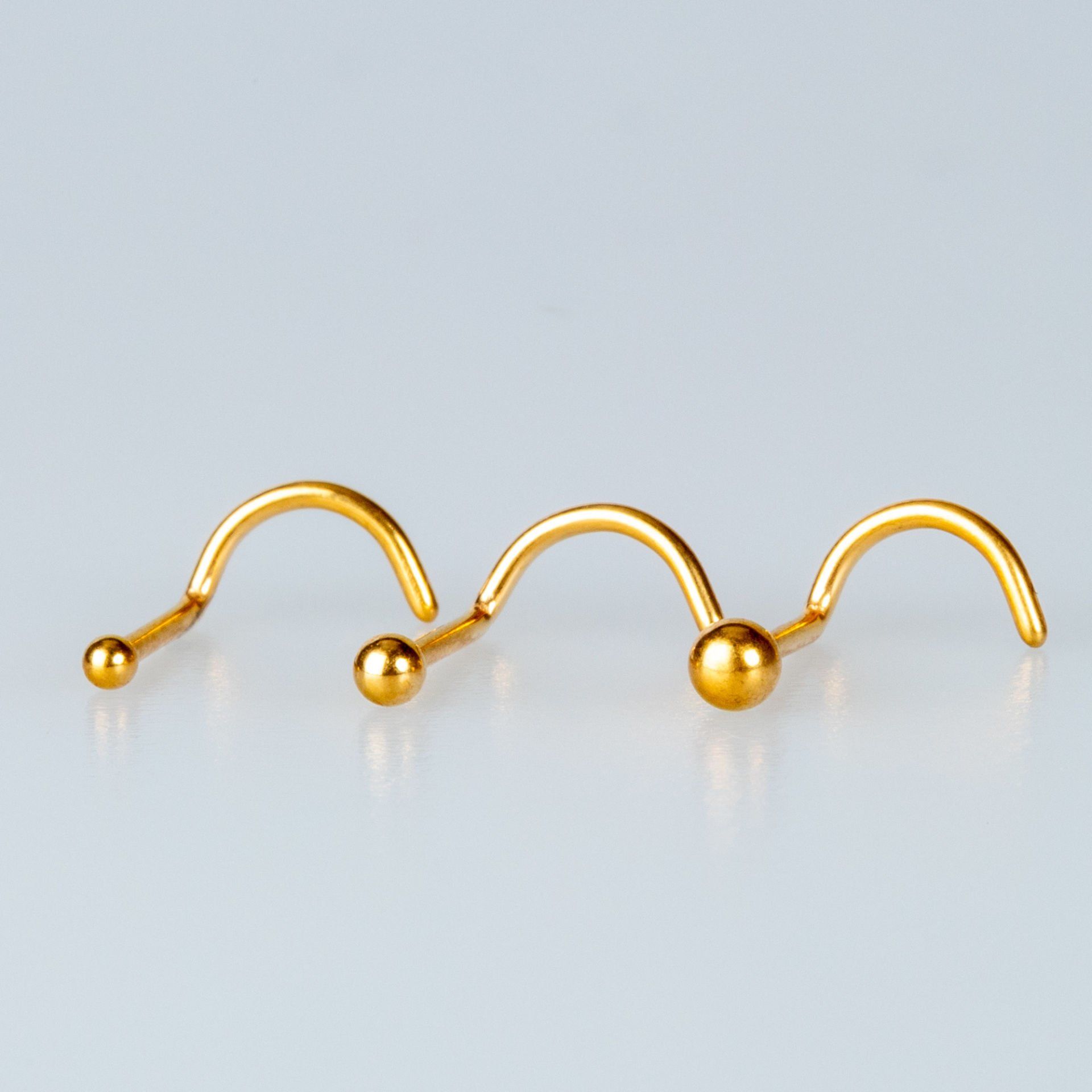 Piercing Titanyum Hızma Kalınlık 1mm Top Boyu 1.5mm