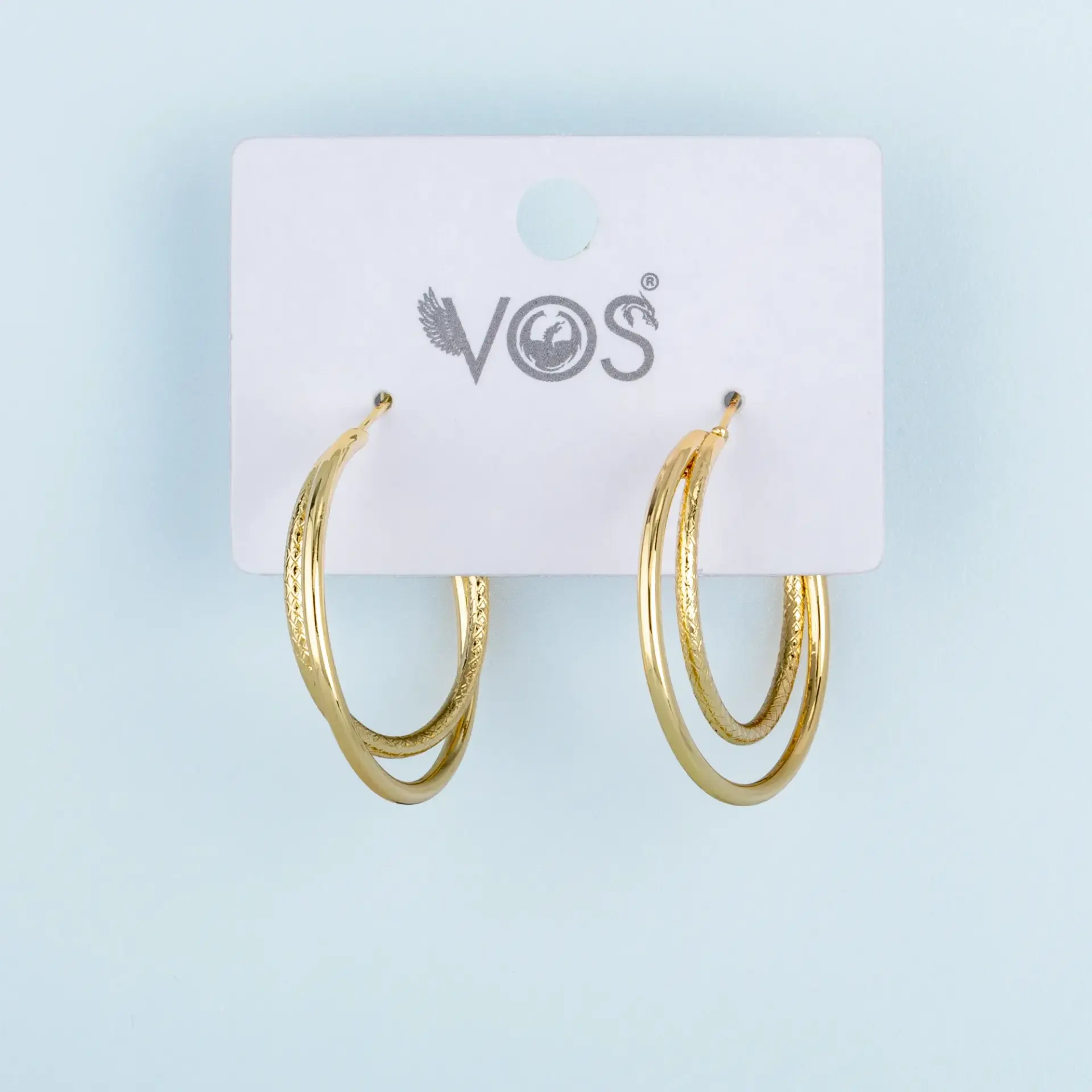 Vos Jewelry 14K Halka Küpe