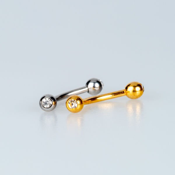 Piercing Kaş 3mm Taşlı Top
