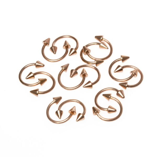 Piercing Septum Spike 3mm Rose 6mm