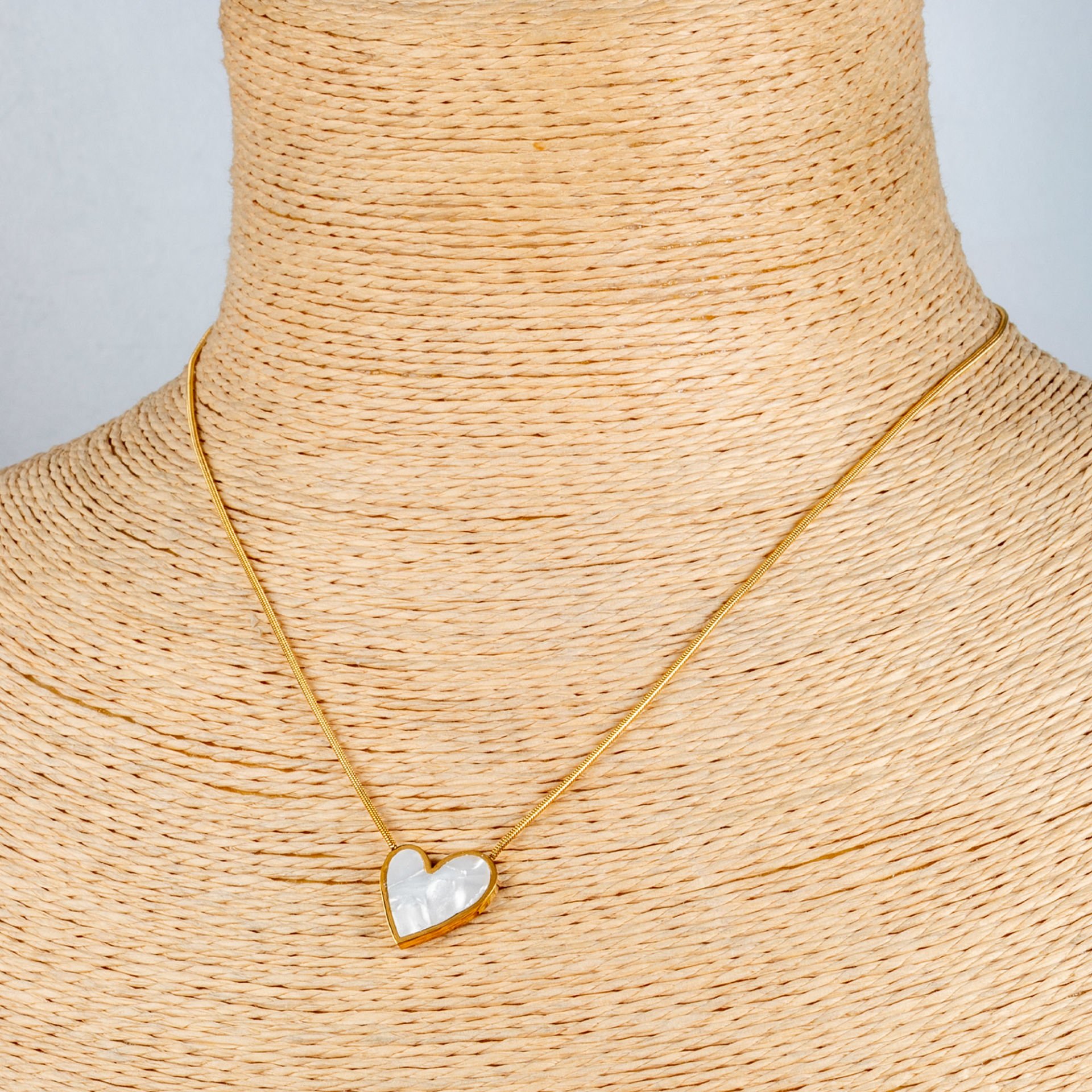 Steel Necklace Chain Heart