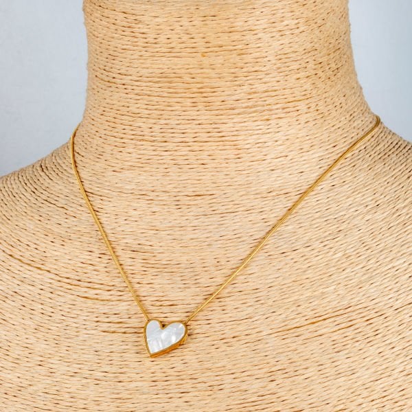 Steel Necklace Chain Heart