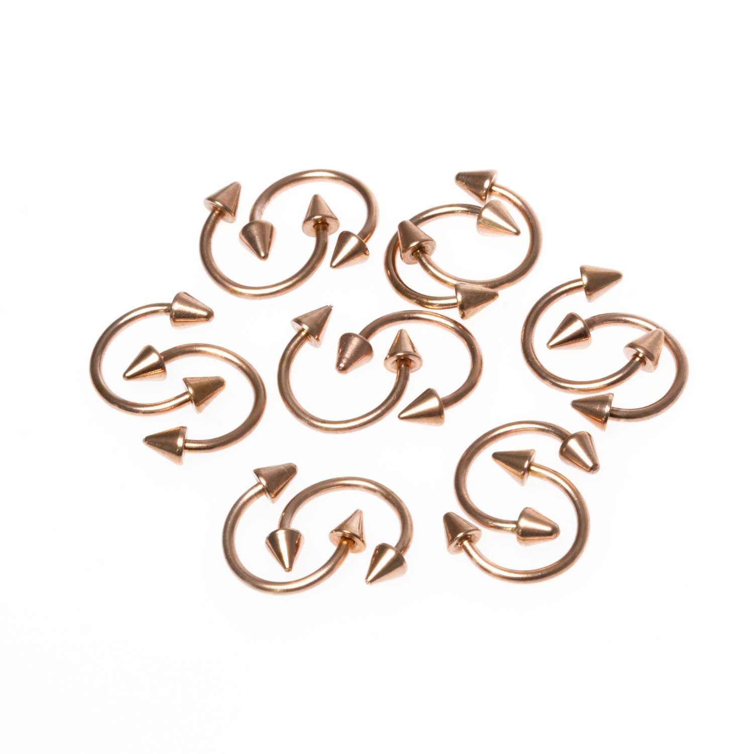 Piercing Septum Spike 3mm Rose 8mm