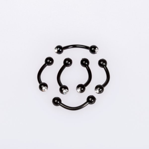 Piercing Kaş 3mm Taşlı Top