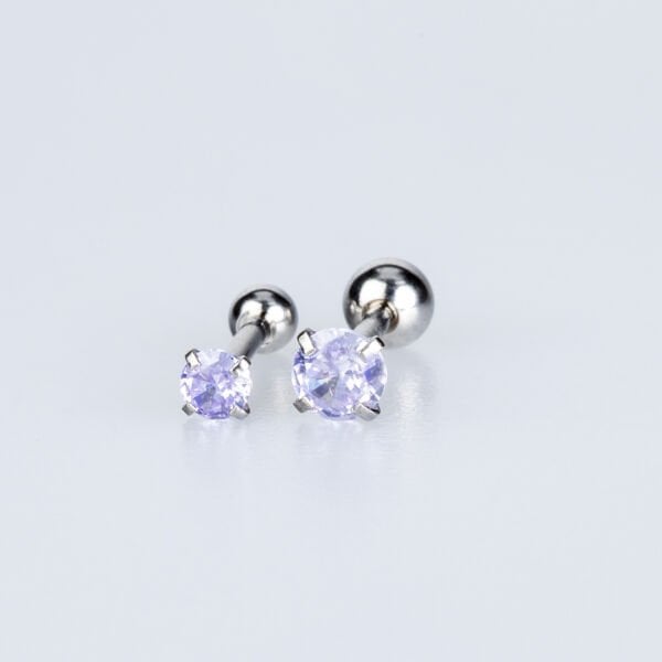 Piercing Tragus Yuvarlak 3-4mm Taş