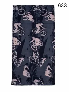 Toptan Bisikletçi Silüet Baskılı Mikrofiber Dikişsiz Boyunluk