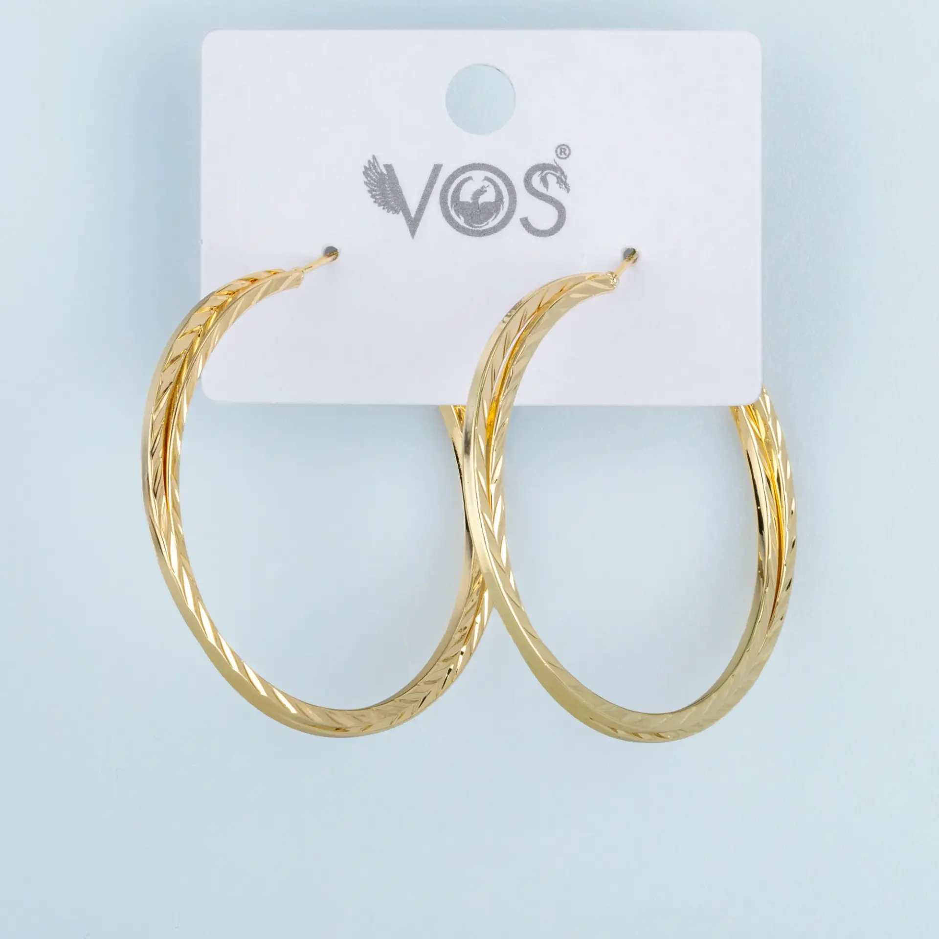 Vos Jewelry 14K Halka Küpe