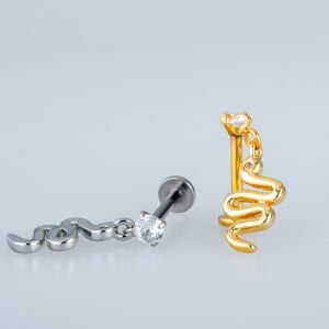 Piercing Tragus Helix Yılan