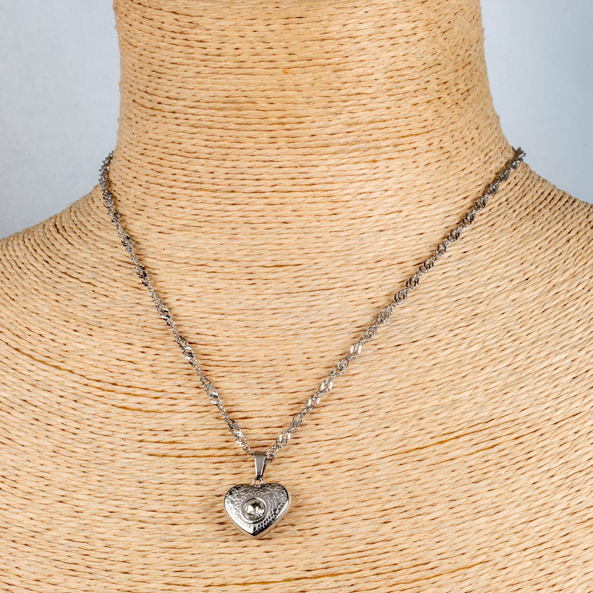 Steel Necklace Chain Heart