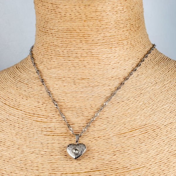 Steel Necklace Chain Heart