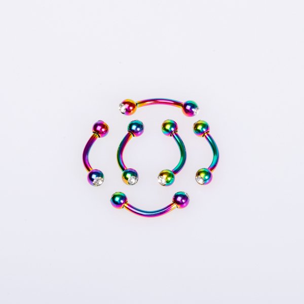 Piercing Kaş 3mm Taşlı Top