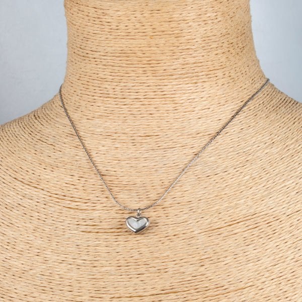 Steel Necklace Chain Heart
