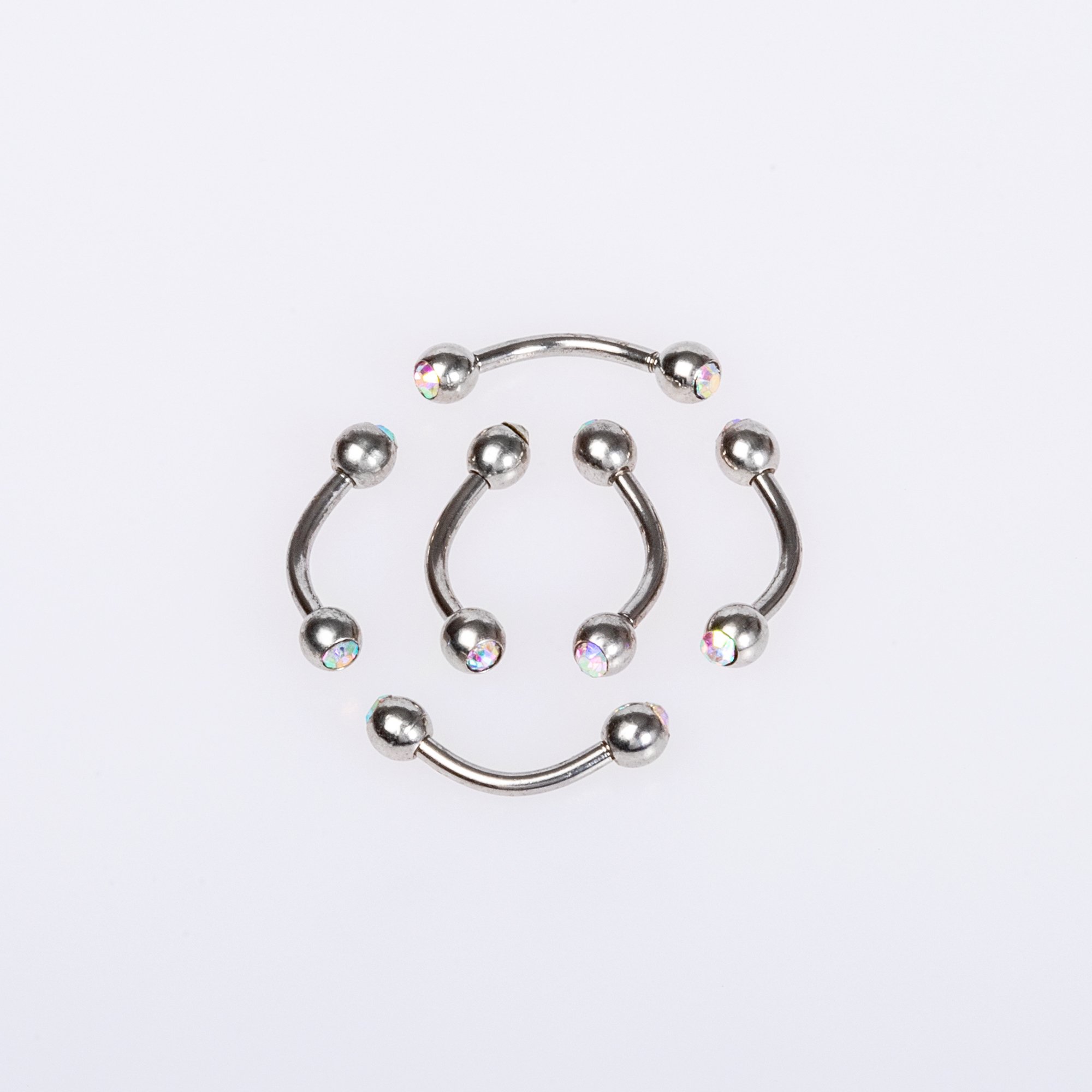 Piercing Kaş 3mm Taşlı Top