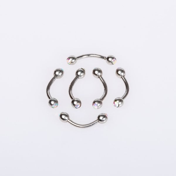 Piercing Kaş 3mm Taşlı Top