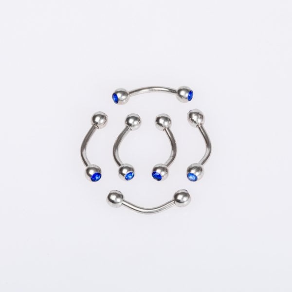 Piercing Kaş 3mm Taşlı Top