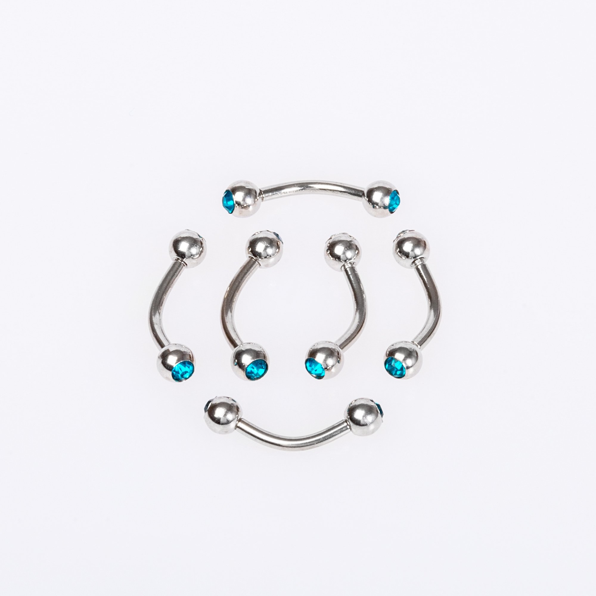 Piercing Kaş 3mm Taşlı Top