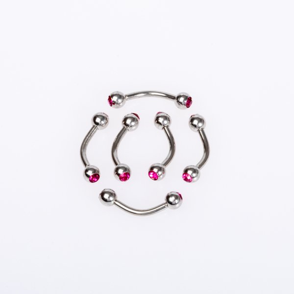 Piercing Kaş 3mm Taşlı Top