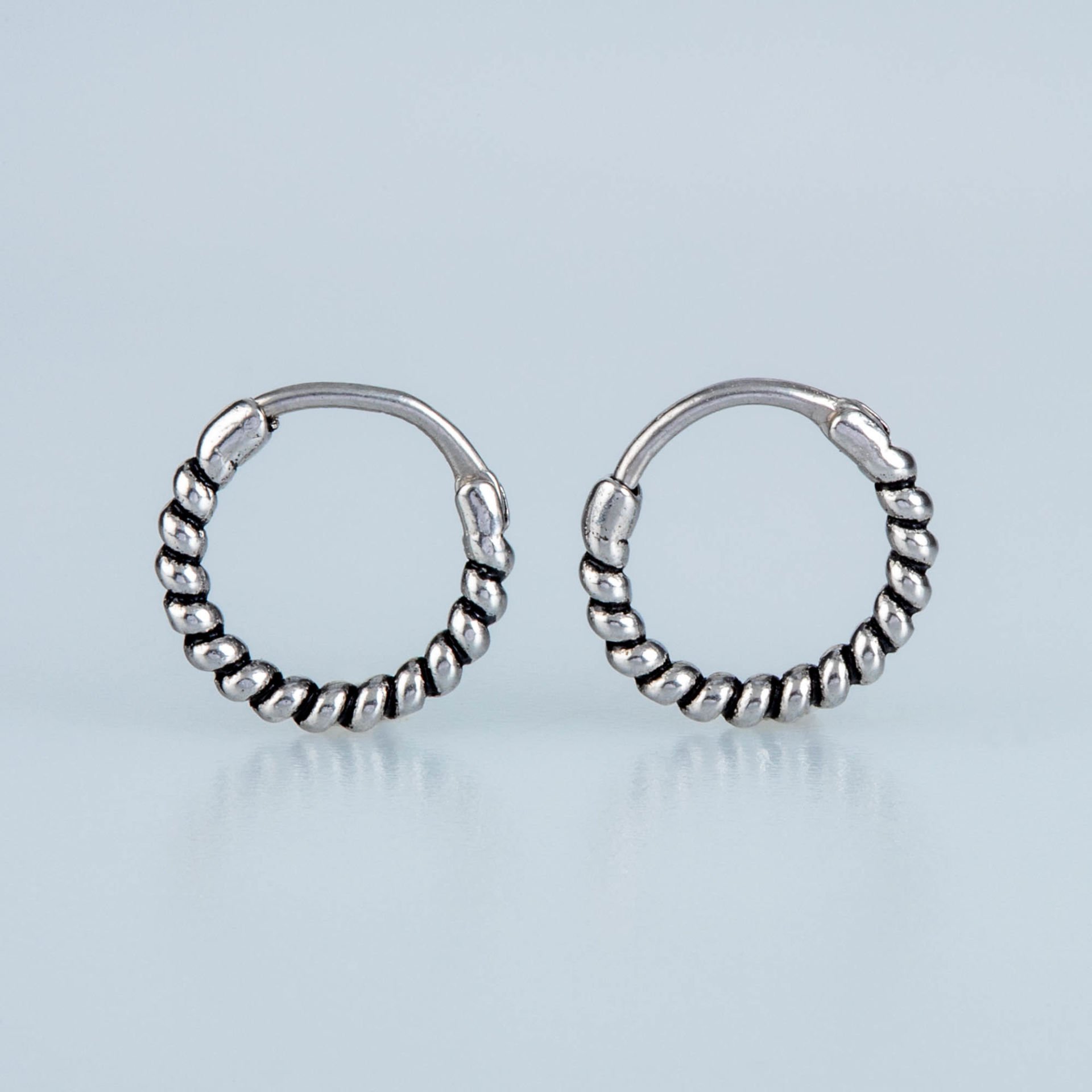 Steel Earring Gothic - Double
