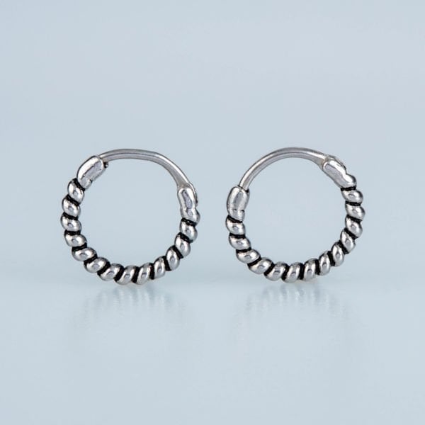 Steel Earring Gothic - Double