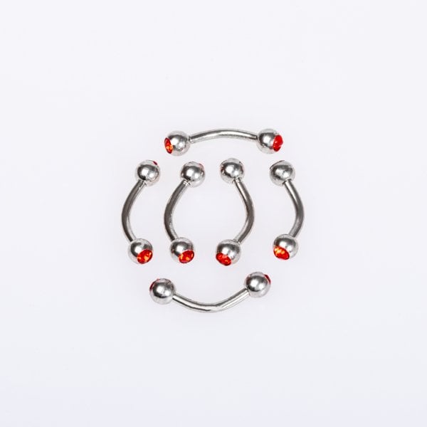 Piercing Kaş 3mm Taşlı Top