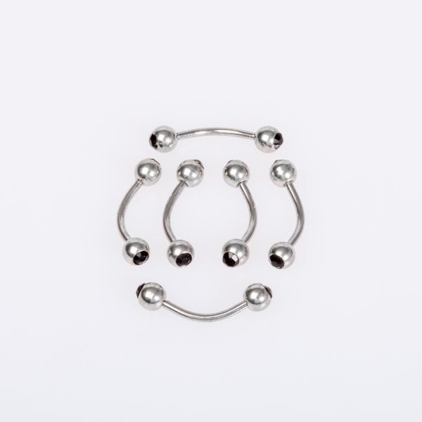 Piercing Kaş 4mm Taşlı Top