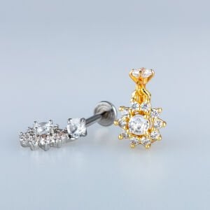 Piercing Tragus Helix Çiçek