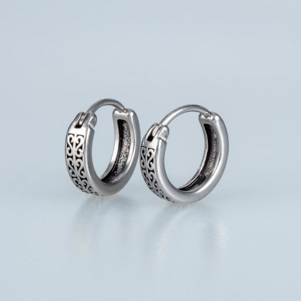 Steel Earring Gothic - Double