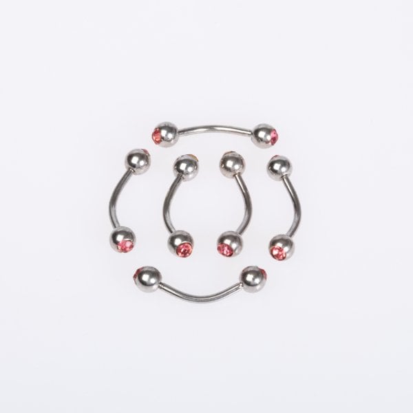 Piercing Kaş 4mm Taşlı Top