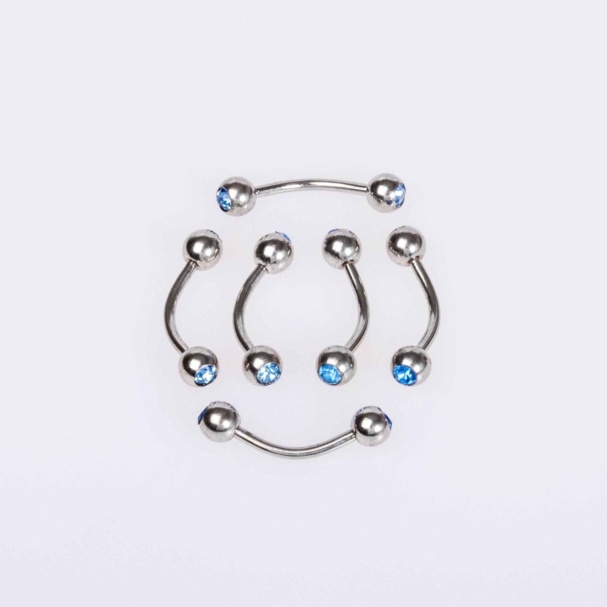 Piercing Kaş 4mm Taşlı Top