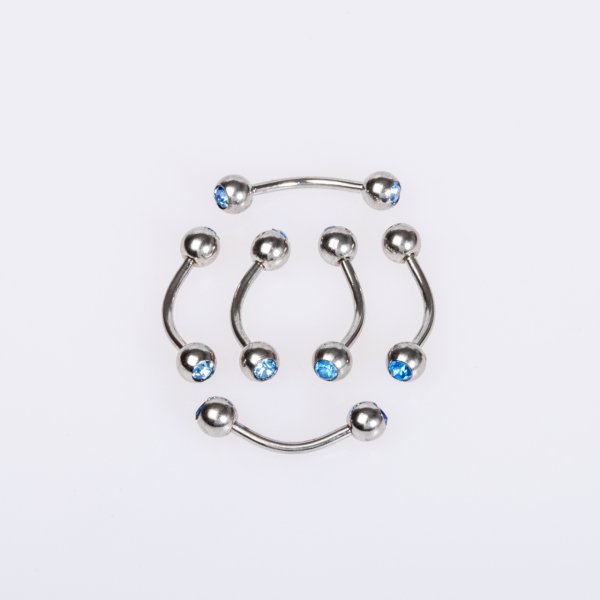 Piercing Kaş 4mm Taşlı Top