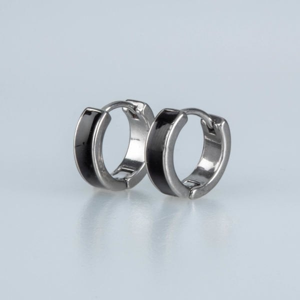 Steel Earring Gothic - Double