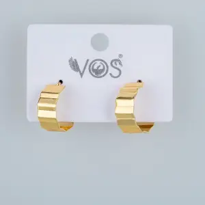 Vos Jewelry 14K Pimli Halka Küpe