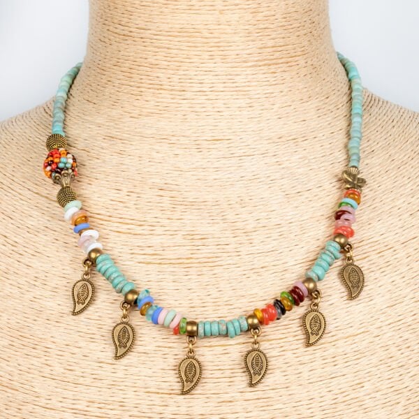 Ethnic Necklace-Natural Stone