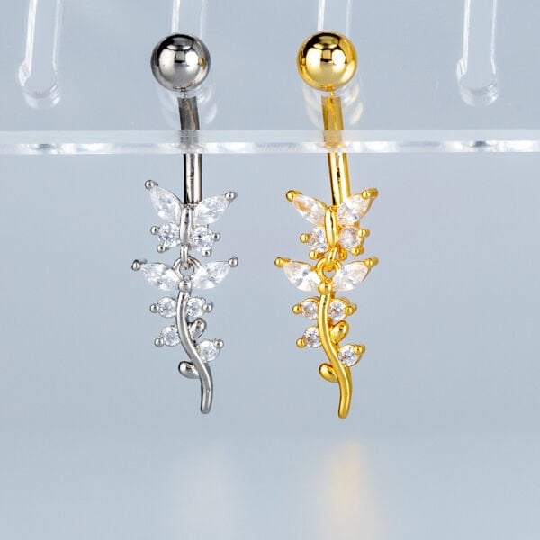 Piercing Göbek Fashion Kelebek