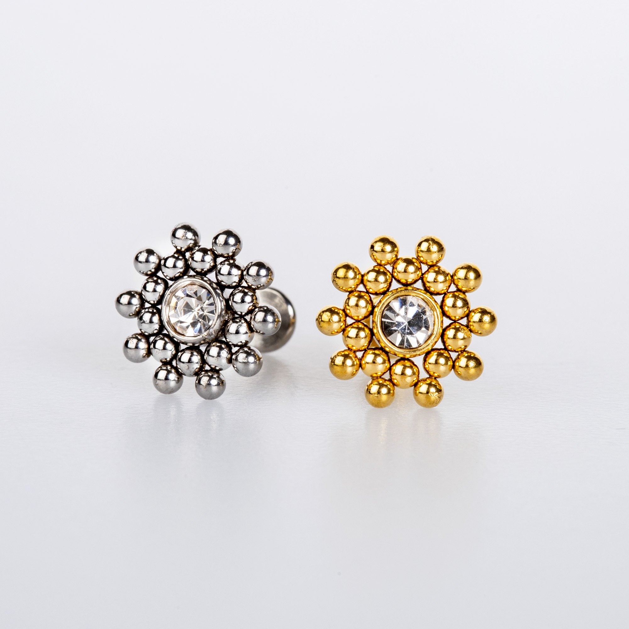 Piercing Çelik Tragus Sarı 8mm