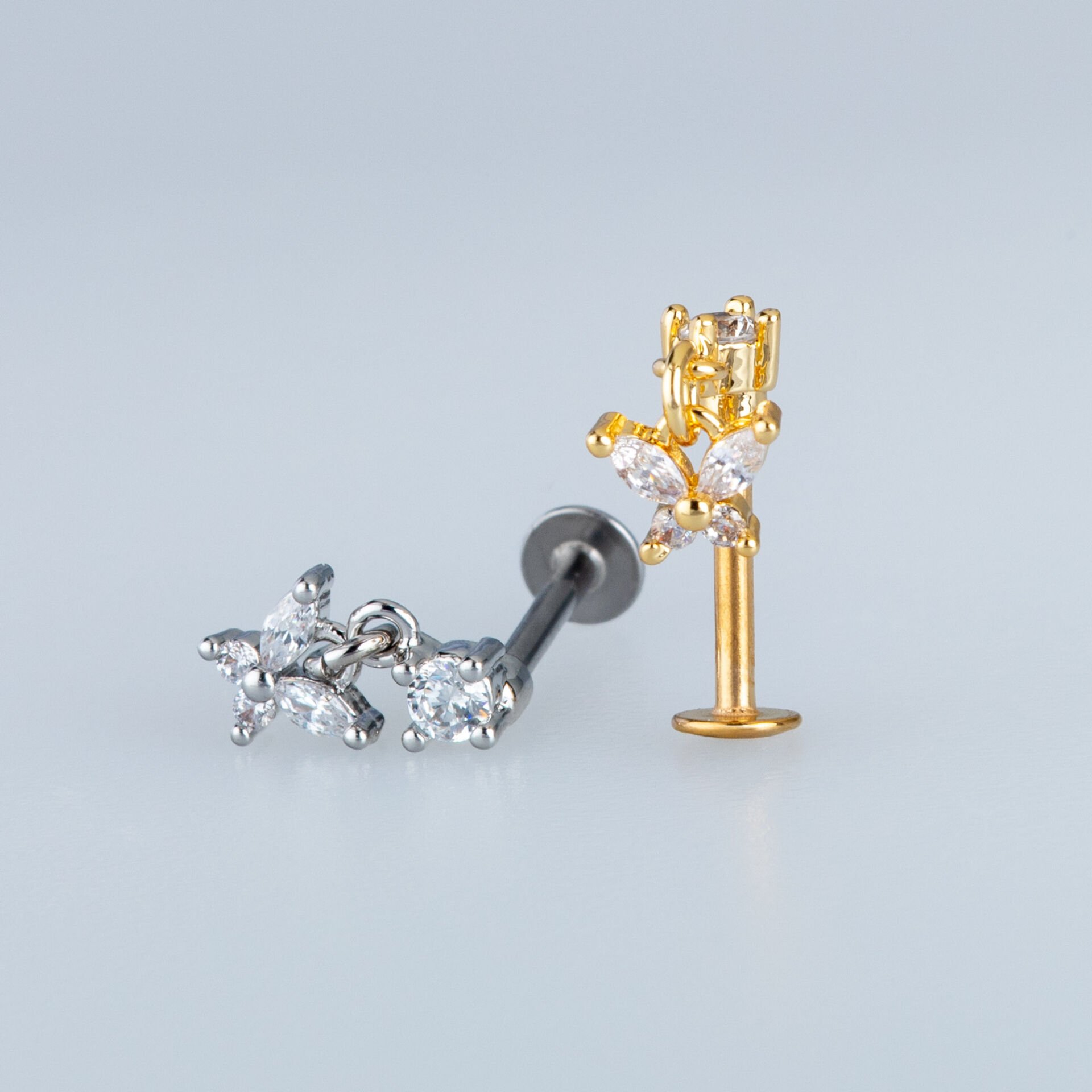 Piercing Tragus Helix Kelebek