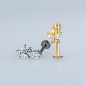 Piercing Tragus Helix Kelebek