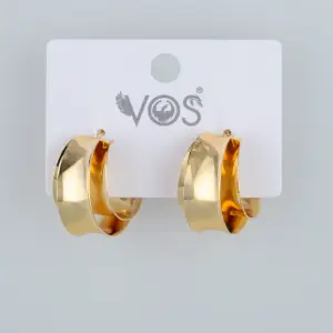 Vos Jewelry 14K Pimli Halka Küpe