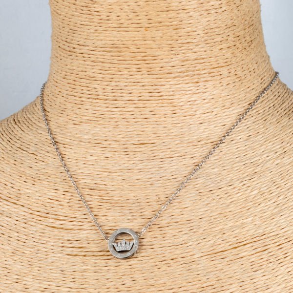 Steel Necklace Chain Crown