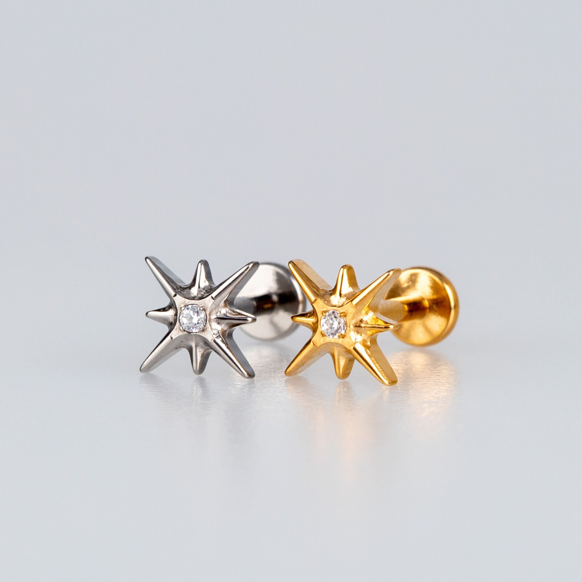 Piercing Titanyum Tragus Kuzey Yıldızı