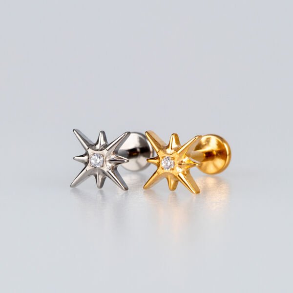 Piercing Titanyum Tragus Yıldız