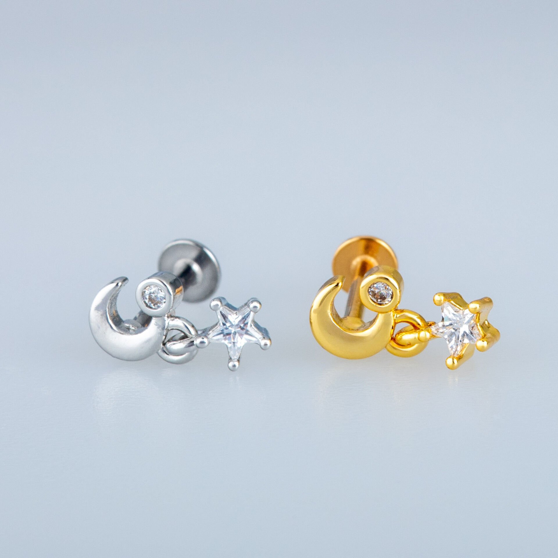 Piercing Tragus Helix Ay Yıldız